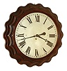 E. Ingraham & Co., Bristol, Conn., "Corrugated Gallery" model wall clock with 8 days, timepiece movement, c1878.
