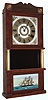 Clocks- 5 (Five) Connecticut wooden case time and strike, shelf clocks: Jeromes & Darrow 30 hours, wooden-works stenciled column & splat; Bristol, Conn. 8 days, triple-decker; Ansonia 8 days, kitchen clock; Ingraham 30 hours, Doric; Seth Thomas 30 hours, column; and an Elisha Hotchkiss case-only stenciled column and cornice (no works); mid 19th century
