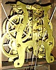 Seth Thomas Clock Co., Thomaston, Conn., "Shell Column" 8 days, time and strike, weight driven shelf clock, c1870