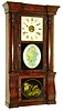 Seth Thomas Clock Co., Thomaston, Conn., "Rose Column" 8 days, time and strike, weight driven shelf clock, c1880.