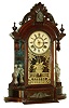 Ansonia Clock Co., Ansonia, Conn., "Triumph", 8 days, time & strike walnut mantel clock, c1880