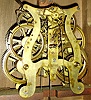 Seth Thomas Clock Co., Thomaston, Conn., "Column Clock", 8 days, time and strike, weight driven movement shelf clock, c1875