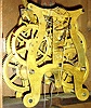 Seth Thomas Clock Co., Thomaston, Conn., "Column Clock" 8 days, time and strike, weight driven movement shelf clock, c1875
