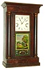 J. R. Mills & Co., New York, Three-ball month running Crane's Patent rotary pendulum mantel clock.  The month duration model is the rarest of the Crane clocks, c1845