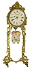 Ansonia Clock Co., New York, Bobbing Doll Clock "Jumper No. 2", one day time only shelf clock, c1880.