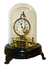E. N. Welch Mfg. Co., Forestville, Conn., "Briggs Rotary", 30 hour, miniature rotary pendulum novelty timepiece, c1875