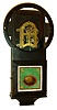 Terry Clock Co., Waterbury, Conn., 8 days, miniature iron case wall timepiece, c1855