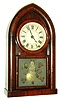 Terry & Andrews, Bristol, Conn., 8 days, time and strike, round gothic or beehive shelf clock, c1845