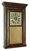 E. C. Brewster & Co., Bristol, Conn. cornice top case with spring driven 30 hours, time and strike, movement with iron back plate c1843.