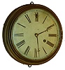 Chauncey Jerome, New Haven, Conn., 8 days, Kirk's patent double pallet escapement fusee marine movement gallery timepiece, c1847 We believe this clock was made by Jerome as it has New Haven stamped on the movement.