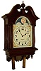 Seth Thomas Clock Co., Thomaston, Conn., "Lunar" 8 days, time and strike, weight driven mahogany wall clock, c1884