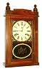 Waterbury Clock Co., Waterbury, Conn.8 days, time and strike, pilaster and splat shelf clock with Jerome patent case, c1858.