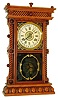 Davis Clock Co. Texarkana, Arkansas, 8 days, time and strike, simple calendar shelf clock, c1905 This firm made cases in Columbus, Miss. and Texarkana, Ark with movements purchased from various Connecticut manufacturers.