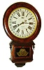 Ansonia Brass and Copper Co., Ansonia, Conn., "Drop Extra Calendar" Terry's Patent, 8 days, time and strike, calendar wall clock, c1875