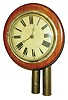 Black Forest, Germany, wag on wall walnut front 30 hours, time and strike, wall clock, c1870