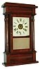 F. C. Andrews, New York, 30 hours, time, strike and alarm 4-column shelf clock, c1860
