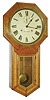 Seth Thomas Clock Co., Thomaston, Conn., "World", 15 day, wall timepiece, long drop octagon case, c1909