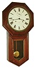 Seth Thomas Clock Co., Thomaston, Conn., "World", 15 day, spring, brass movement, long drop octagon timepiece, c1909