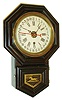 E. N. Welch Mfg. Co. "Axtell Calendar", 8 days, spring brass movement calendar clock or timepiece, c1891