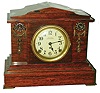 Seth Thomas Clock Co., Thomaston, Conn., "Ding Dong No. 2" mahogany Adamantine 8 days, time and strike, mantel clock, c1913
