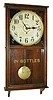 William L. Gilbert Clock Co., Winsted, Conn., "University" hanging store regulator, 8 days, spring driven, time only movement with 12" Coca Cola advertising dial and reverse painted lower glass reading "IN BOTTLES 5c.", c1913