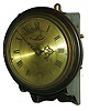 English mahogany 8 days, single fusee small wall clock, c1880