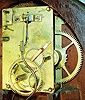 Unknown, Massachusetts, 8 days, time and alarm patent or banjo timepiece, c1830 An example of the movement that is close match can be found in "Willard's Patent Timepieces" by Paul Foley, pg 146