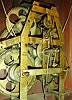 C. & L.C. Ives, Bristol, Conn., 8 days, time and strike, weight brass movement triple decker shelf clock, c1835