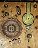 M. & E. Blakeslee, Plymouth, Conn., 30 hour, time and strike, weight wood movement half column & splat shelf clock, c1830