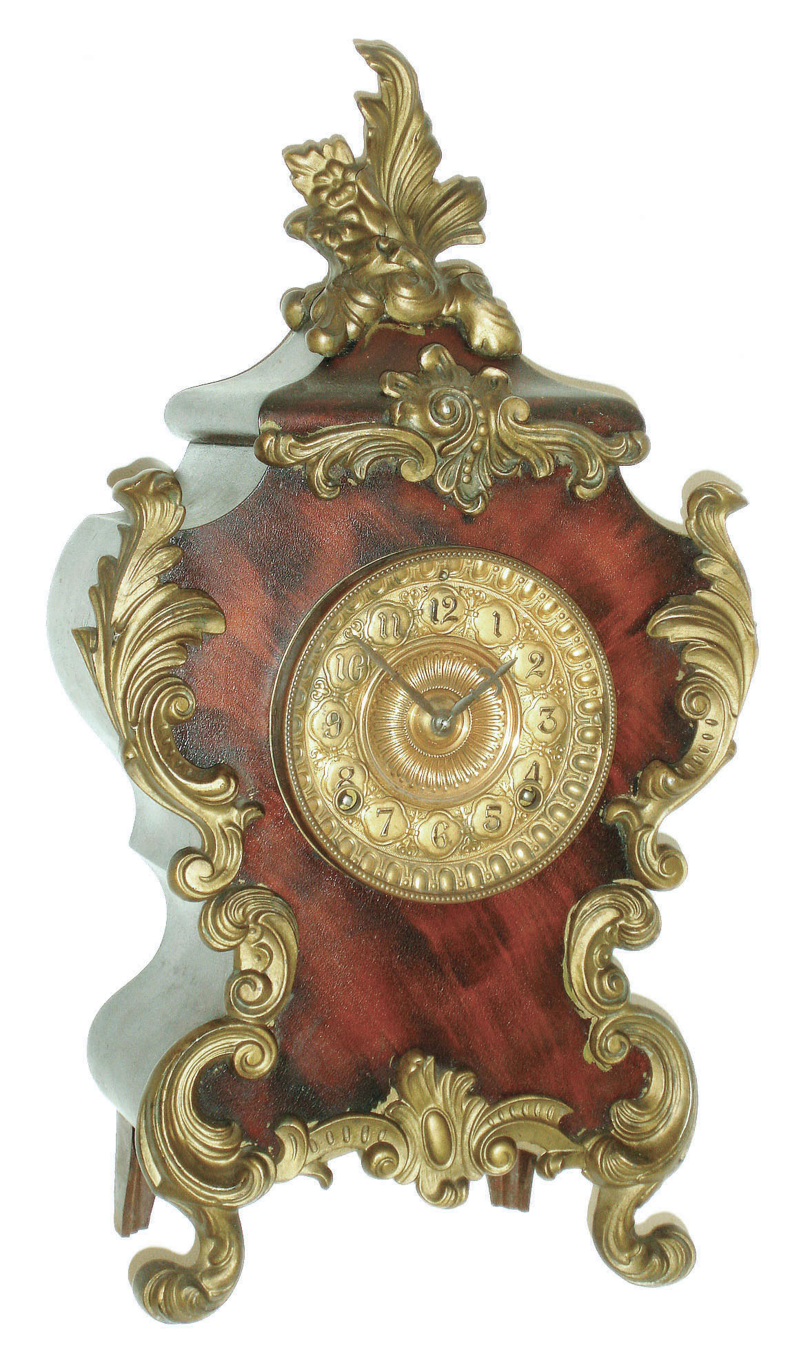 Ansonia Clock Co., New York, "Seine" enameled iron 8 days, time and strike, mantel clock, c1894 — Antique Clocks Price Guide