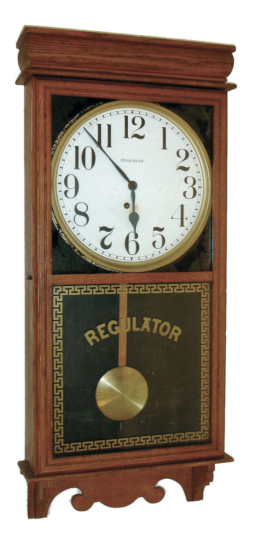 Probably Sessions Clock Co., Forestville, Conn., "Western Union", 8 day wall timepiece.  c1911. — Antique Clocks Price Guide