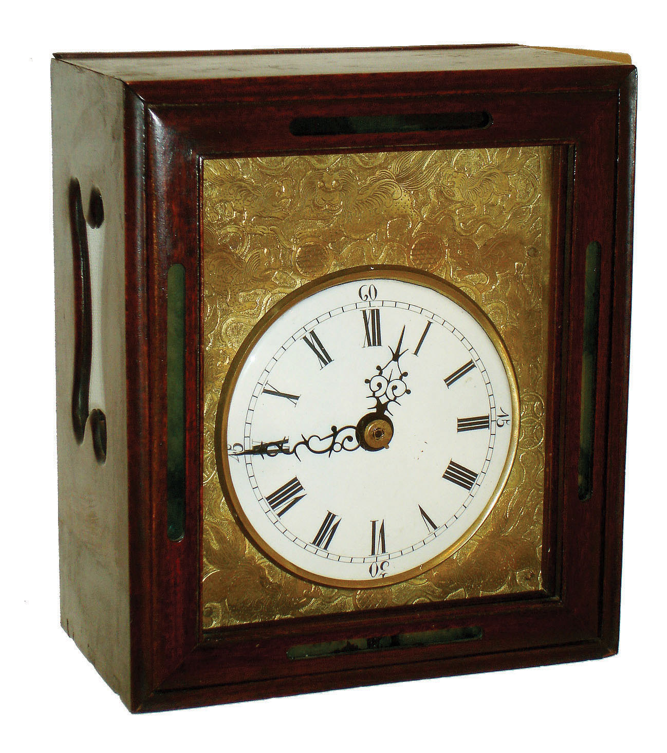 Chinese, modern reproduction 8 day Chinese bracket clock, double fusee, verge and crown wheel escapement, c1990 — Antique Clocks Price Guide