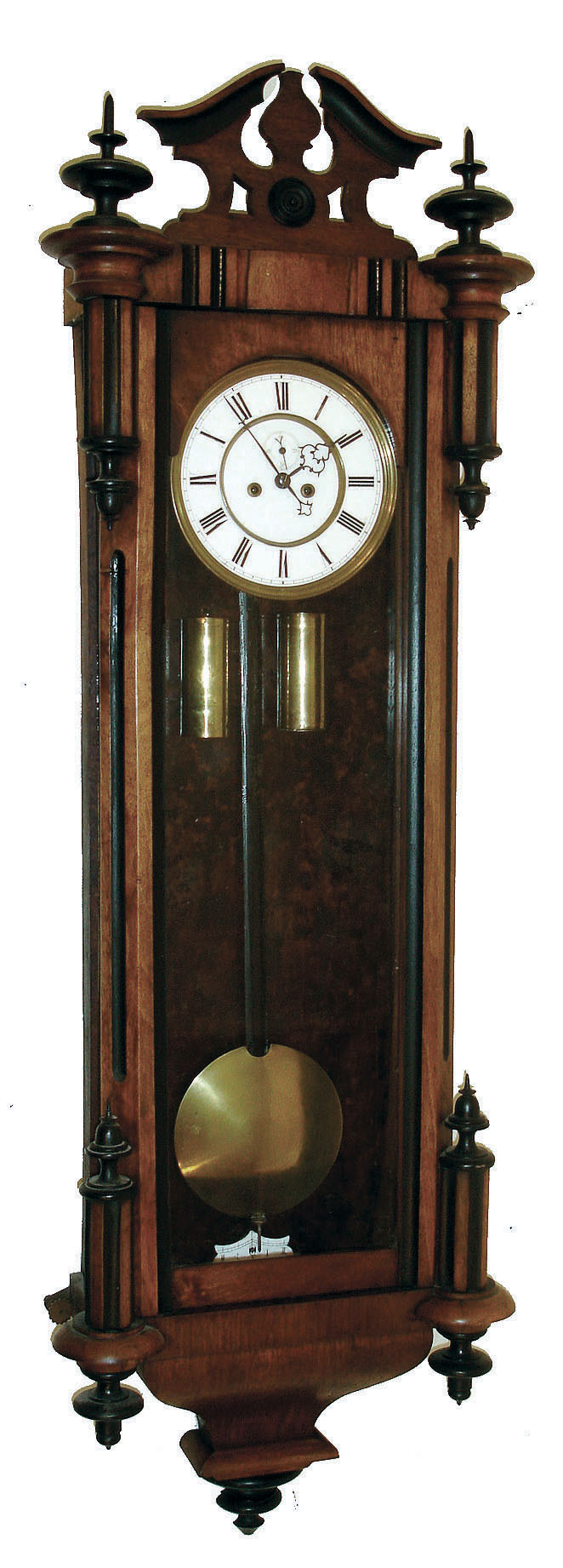 Remember, Germany, walnut, 8 days, time and strike, weight driven Vienna regulator, c1900 — Antique Clocks Price Guide