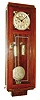 Clocks- 2 (Two) German 8 day two weight, time and strike, Vienna Regulator style wall clocks: one walnut case in Vienna style, late 19th century; one mahogany case in Art Nouveau style, early 20th century