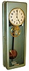 Telefonbau und Normalzeit, Frankfort, German, electrically wound master clock in painted steel case, c1960