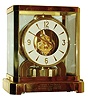 Jaeger - LeCoultre "Atmos" Swiss perpetual running clock powered by changes in temperature and atmospheric pressure, 15 jewels, serial number 178411, presentation plate dated 1964