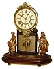 Ansonia Clock Co., (or H. J. Davies Clock Co.), New York, "Crystal Palace" 8 days, time and strike, figural mantel clock (no glass dome), c1880