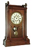 Seth Thomas Clock Co., Thomaston, Conn., "Albion V. P." 8 day time& strike walnut shelf clock, c1885.