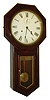 Seth Thomas Clock Co., Thomaston, Conn., "World" 15 day timepiece in rosewood veneer, c1890.