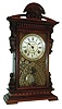 Seth Thomas Clock Co., Thomaston, Conn., "Concord" shelf clock, walnut case, 8 days, time and strike, spring movement with paper dial, c1892.