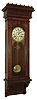 William L. Gilbert Clock Co., Winsted, Conn., "Regulator No. 11", 8 days, time and strike, weight with spring strike brass movement wall clock, c1891