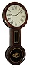 "Baltimore" banjo attributed to Williams & Hatch, North Attleboro, Mass., 8 days, time only, weight driven movement in a rosewood grained case with reverse painted tablets and painted metal dial, c1867