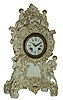 Lenzkirch, Germany, porcelain 8 days, time and strike, mantel clock, movement #723527, c1882