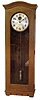 Standard Electric Time Co., Springfield, Mass, electric wind oak master clock with Invar pendulum, with separate oak-cased program tape unit and associated newer wall bracket, c1920