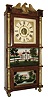 Birge & Fuller, Bristol, Conn., 8 days, time and strike weight brass movement triple-decker shelf clock with eagle splat, c1845