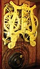 Seth Thomas Clock Co., Thomaston, Conn., "Column" model 8 days,spring driven time and strike, lyre movement, c1870.