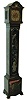 Seth Thomas Clock Co., Thomaston, Conn., 8 days, 4 bell Sonora Chime movement in Japanned grandmother clock case, c1920