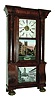Forestville Manufacturing Co., (J.C. Brown), Bristol, Conn., 8 days, time and strike weight brass movement column & cornice shelf clock, c1850