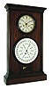 L. F. & W. W. Carter, Bristol, Conn., "Lewis Calendar No. 8" 8 day weight driven timepiece with B. B. Lewis patent calendar movement in a rosewood case,  The sold plate timepiece movement has steel rolling pinions and retaining power, c1867.
