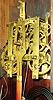 William L. Gilbert Clock Co., Winsted, Conn "Latona" model 8 day time & cathedral gong striking shelf clock in walnut case, c1885.